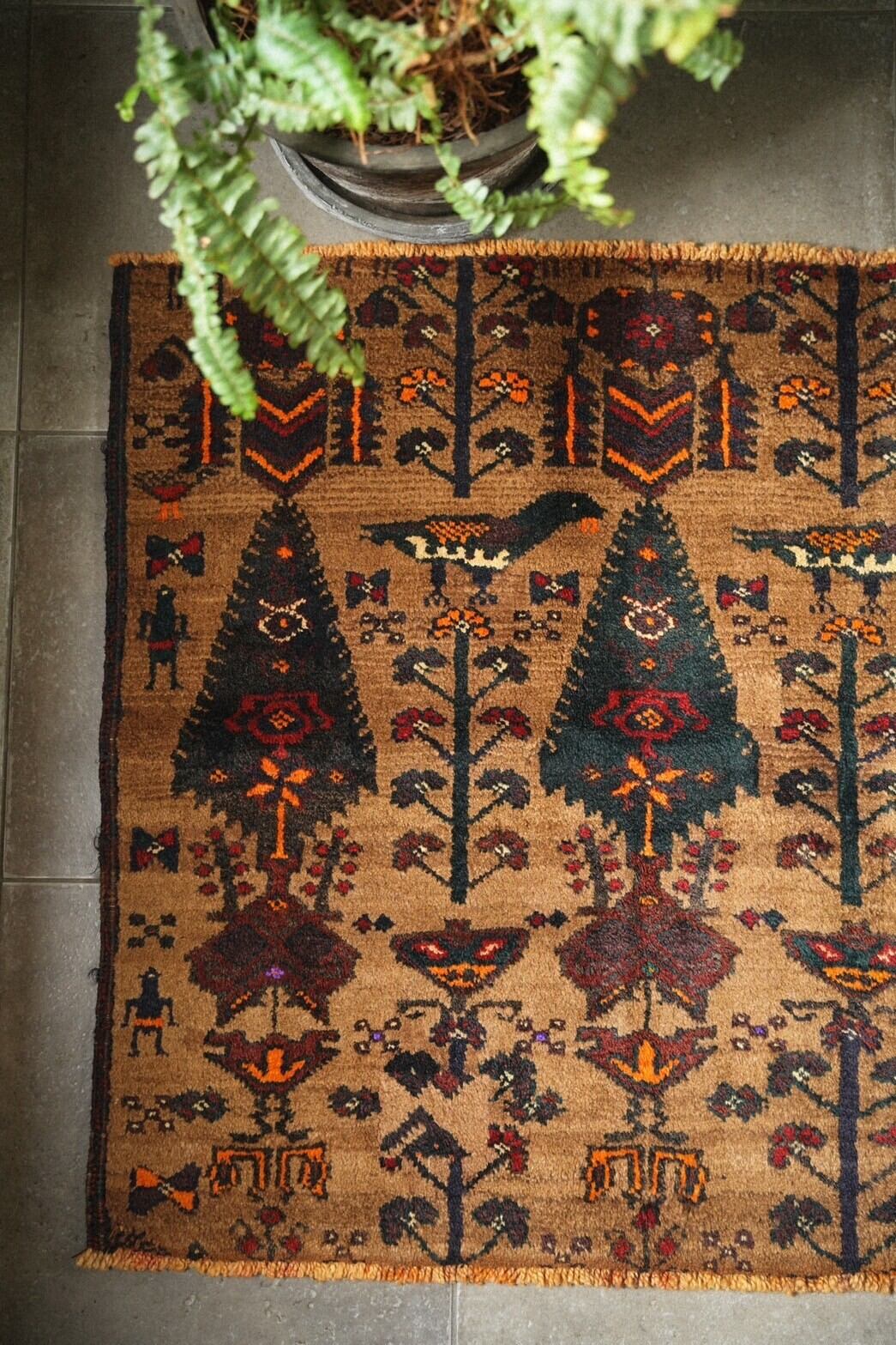 1274-Vintage Sistan Baluch rug