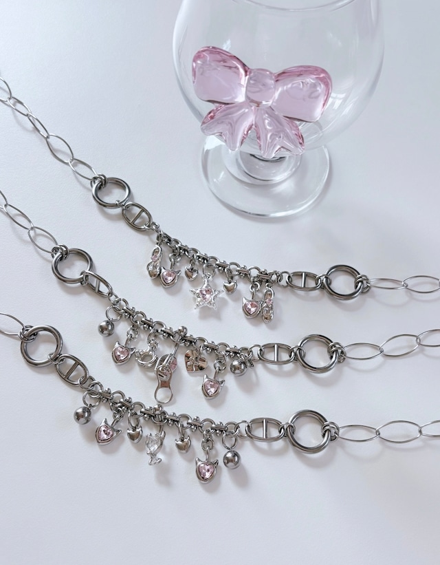Dalmatian jasper heart necklace