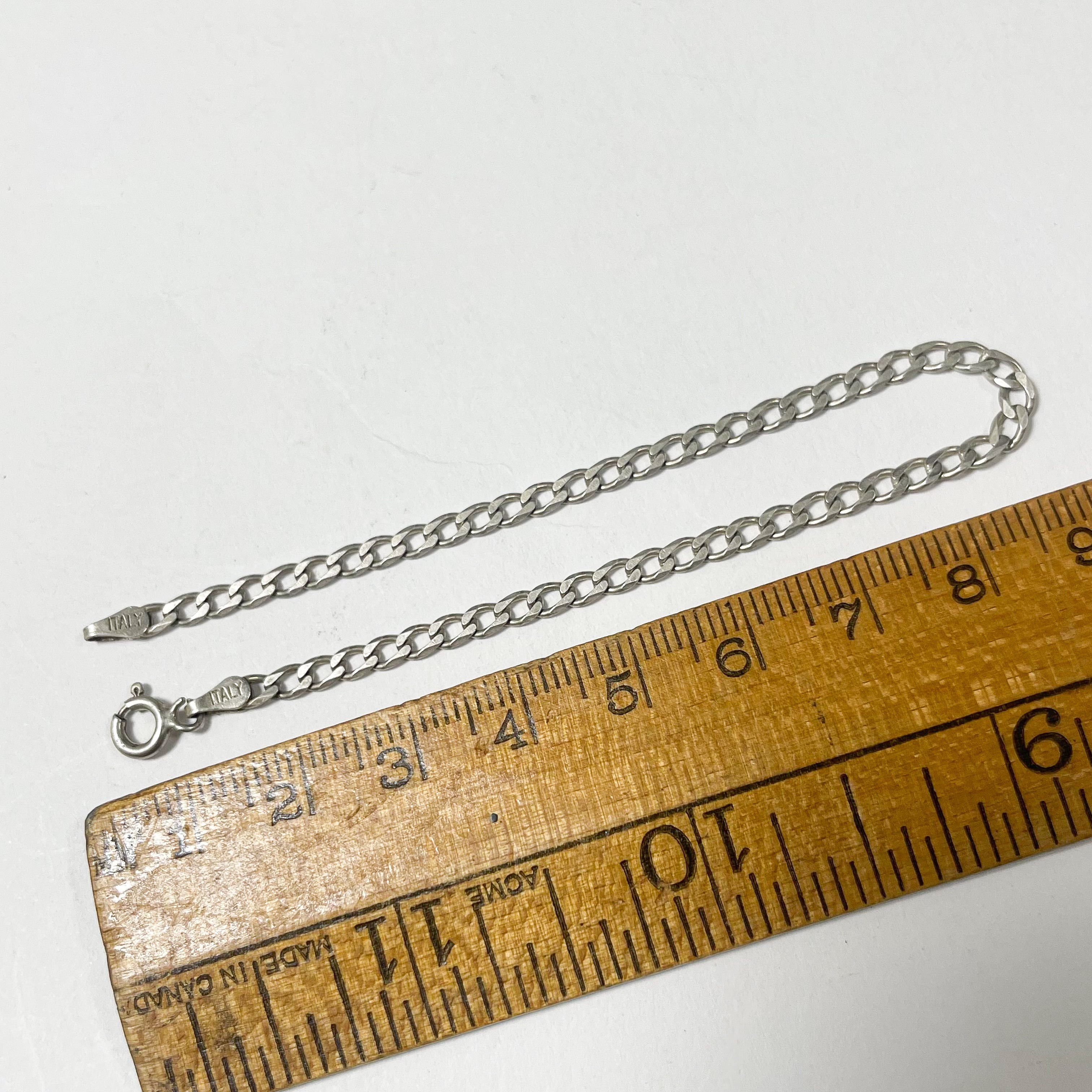 Old 925 Silver Chain Bracelet Made In Italy | CORNER