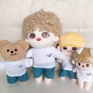 『10YearsFESTAシャツ』バンタン　防弾少年団　ジミン　テヒョン　テテ　ジョングク　グッズ　韓流　Kpop　雑貨　テヒョン パンゴム　くま　V　inthesoop　着せ替え　ぬいぐるみ　洋服　ドール　人形　20㎝サイズ　15㎝サイズ　マスター　ちびぬい　フェスタ　V　アイドル