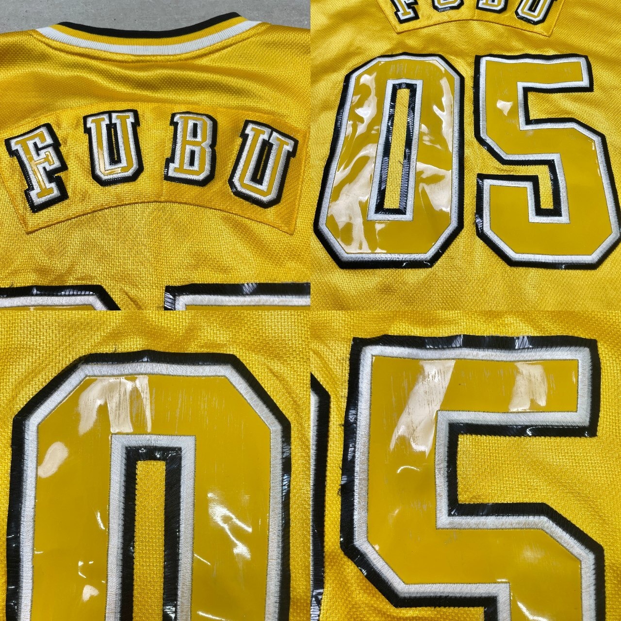 FUBU フブ ロゴワッペン フットボールシャツ ユニフォーム メッシュ 