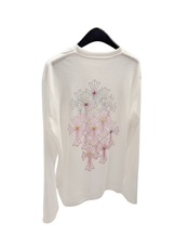 ラインストーンクロス ロングTシャツ(WT00006)
