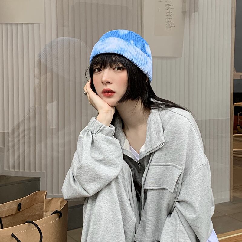 オータムウィンターウールレザーニット 帽子 秋物 冬物 ブラック・アイド・ピーズ64246824822