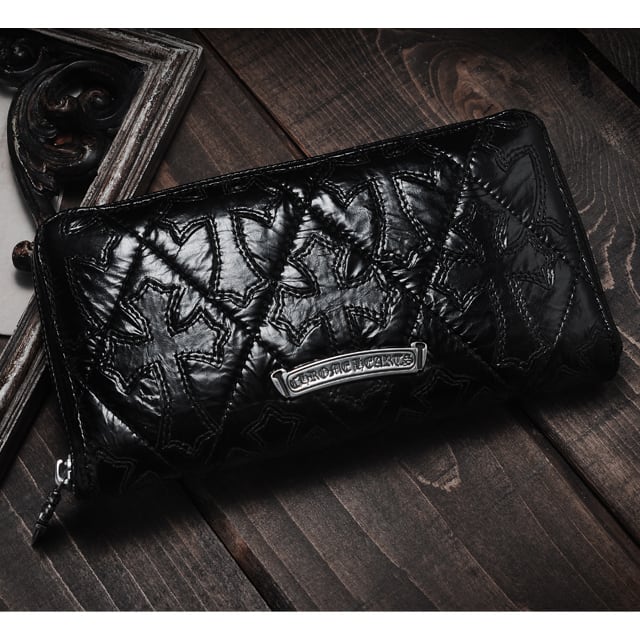 CHROME HEARTS クロムハーツ Wallet ウォレット 財布 レザー】REC F