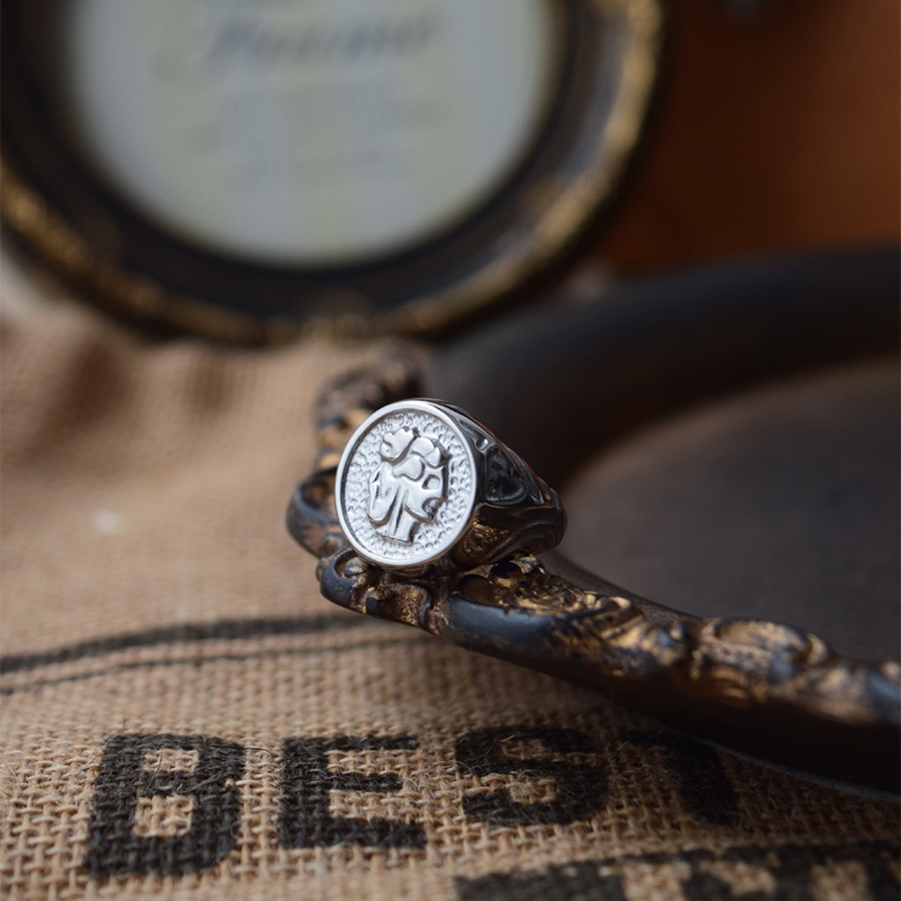 デザインシグネットリングシルバー