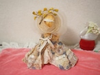 布花帽子と花柄ドレス「Nancy Ann Story Book Doll」(破れあり) 画像6