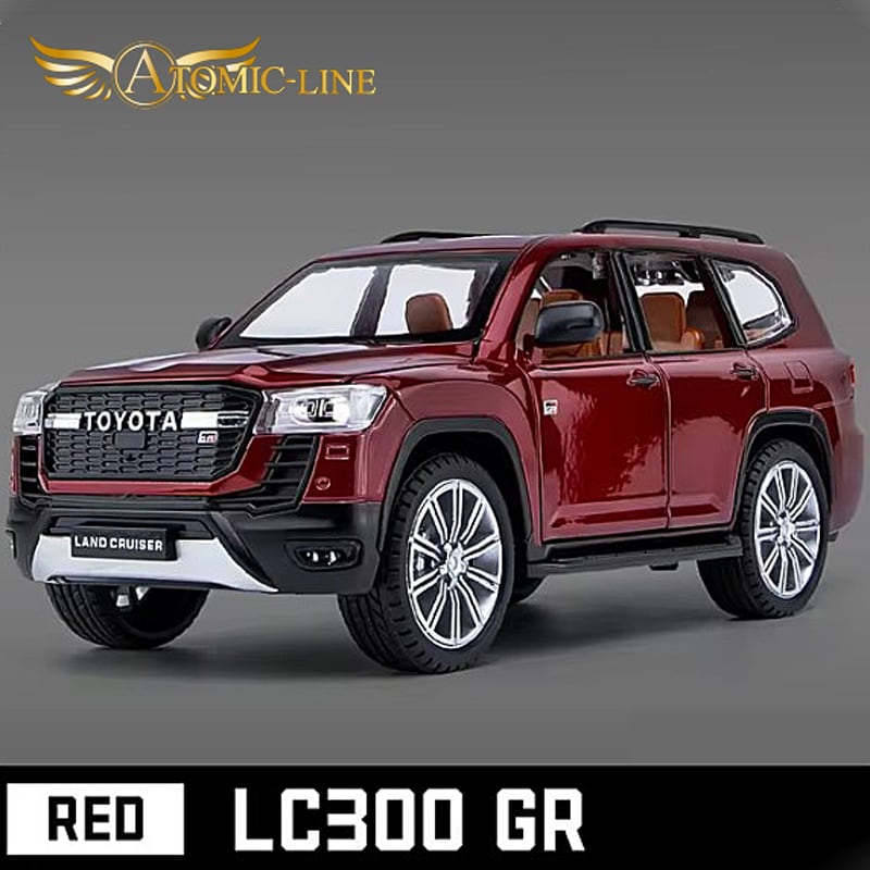 TOYOTA GR ランドクルーザー LC300 1/24 ミニカー 全3色 ライト点灯