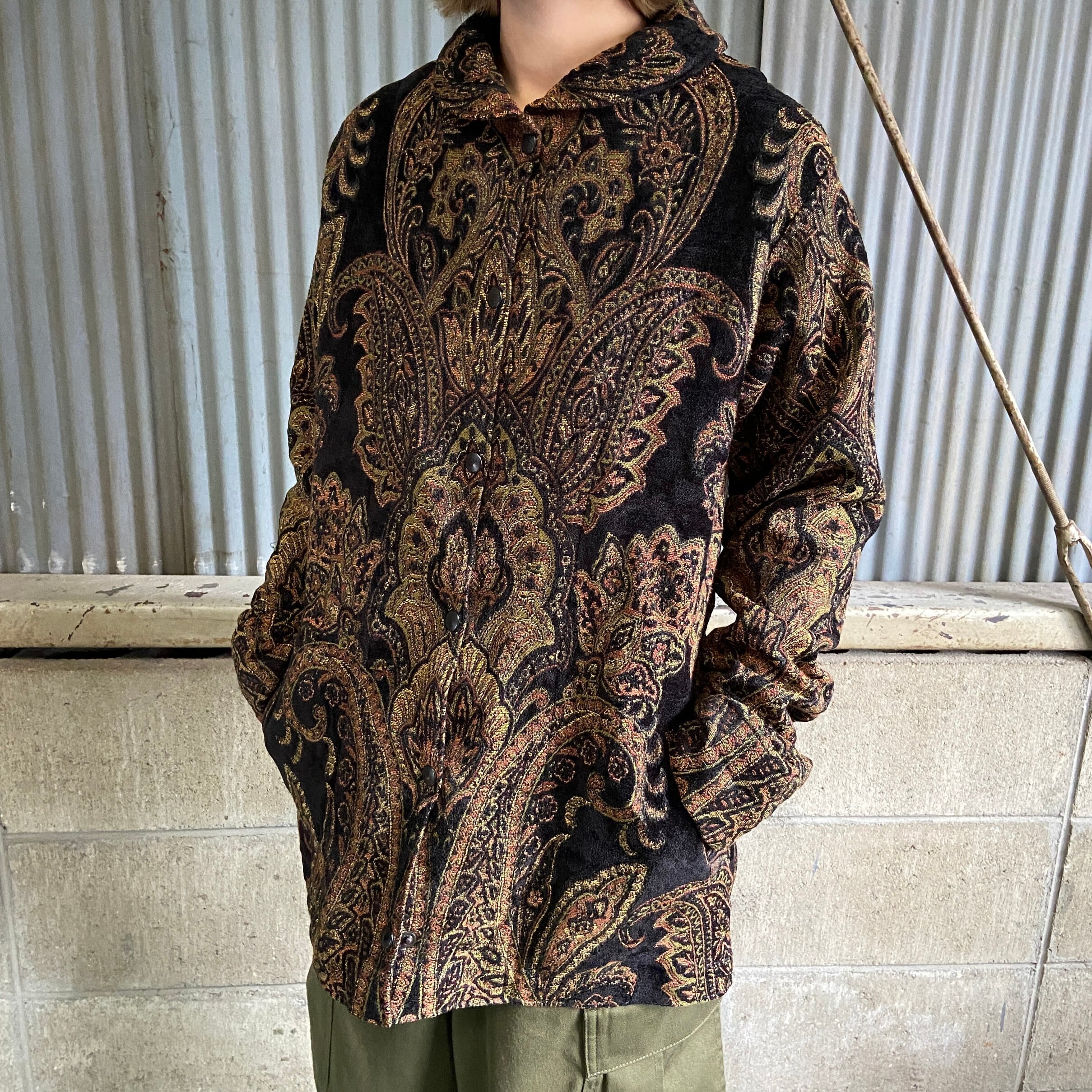 CRAFTED with love ジャガード デザイン ジャケット レディースM 古着 