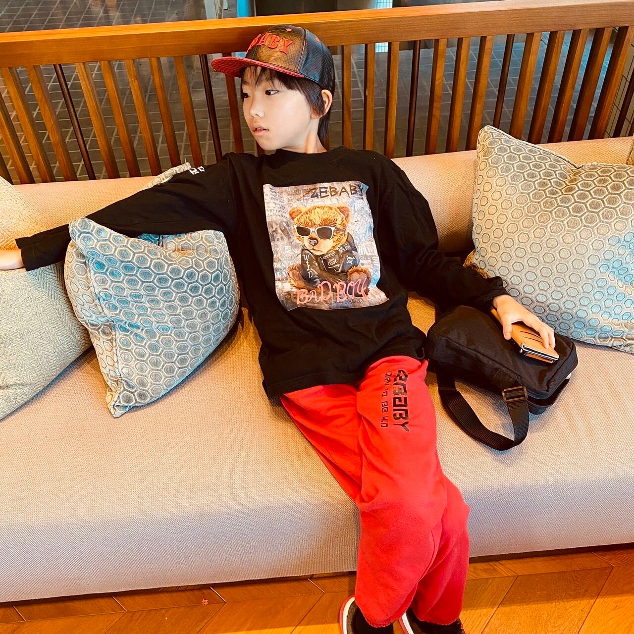BAD BOY (KIDS: BLACK) | ストリート、ロックテイストの子供服 ZEBABY