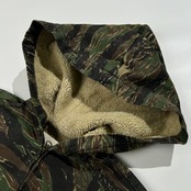 USA製 LEFT FIELD レフトフィールド タイガーカモ フード パーカー コットン ジャケット サイズ S /アメリカ製