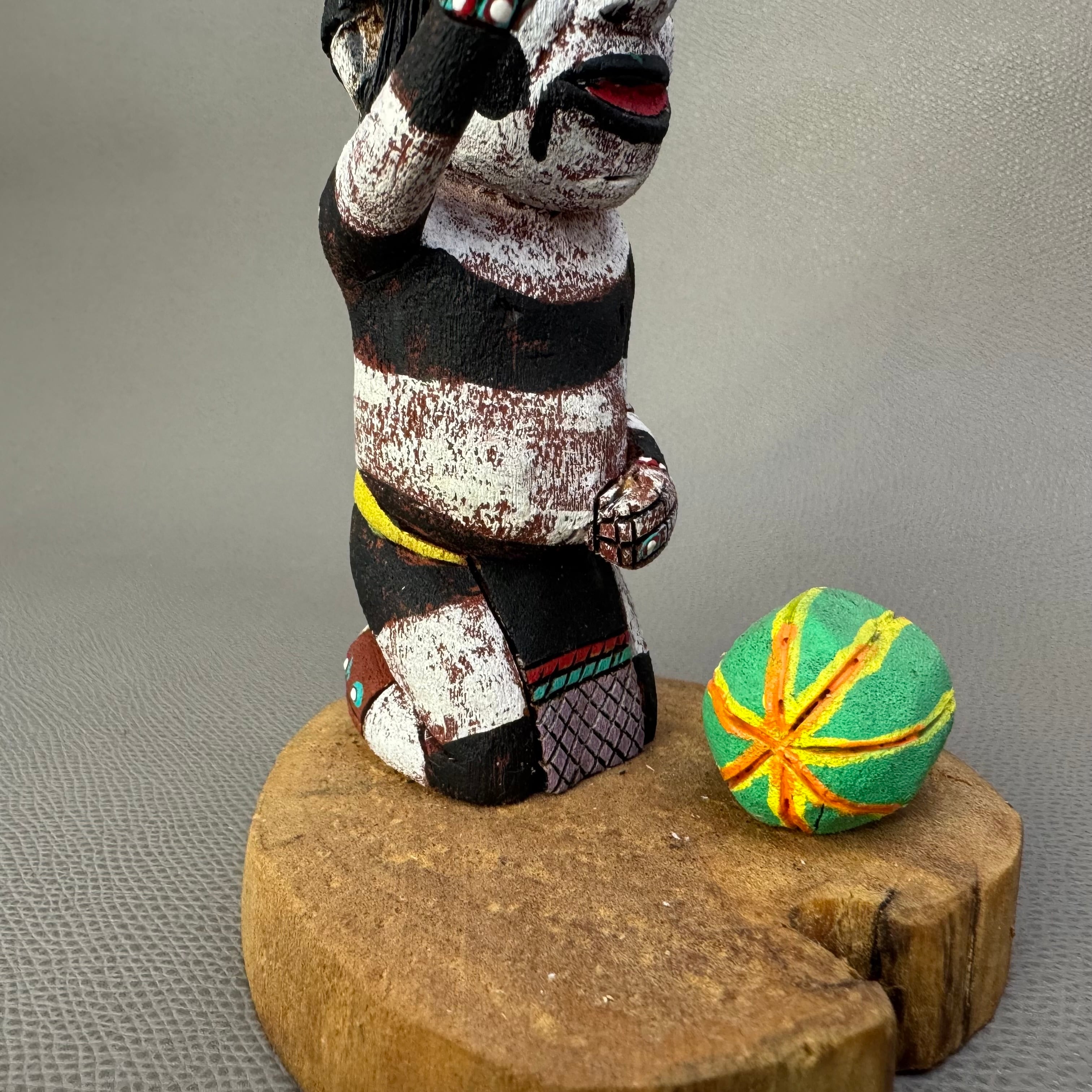 HOPI(ホピ)族 アーティスト作 カチーナドール クラウン INDIAN