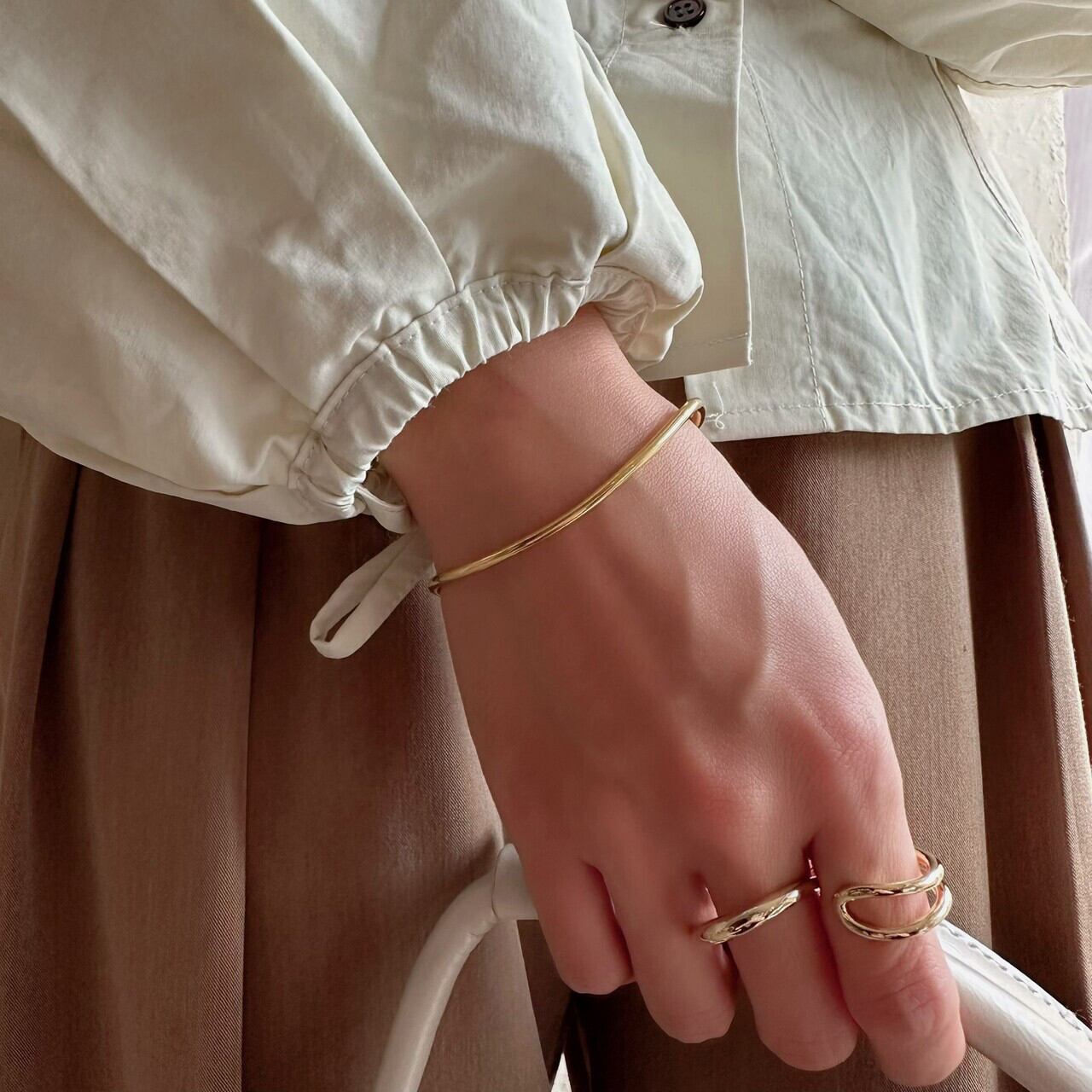 【SELECT】サージカルステンレス　ブレスレット　バングル　レディース　シルバー　ゴールド　華奢　アクセサリー