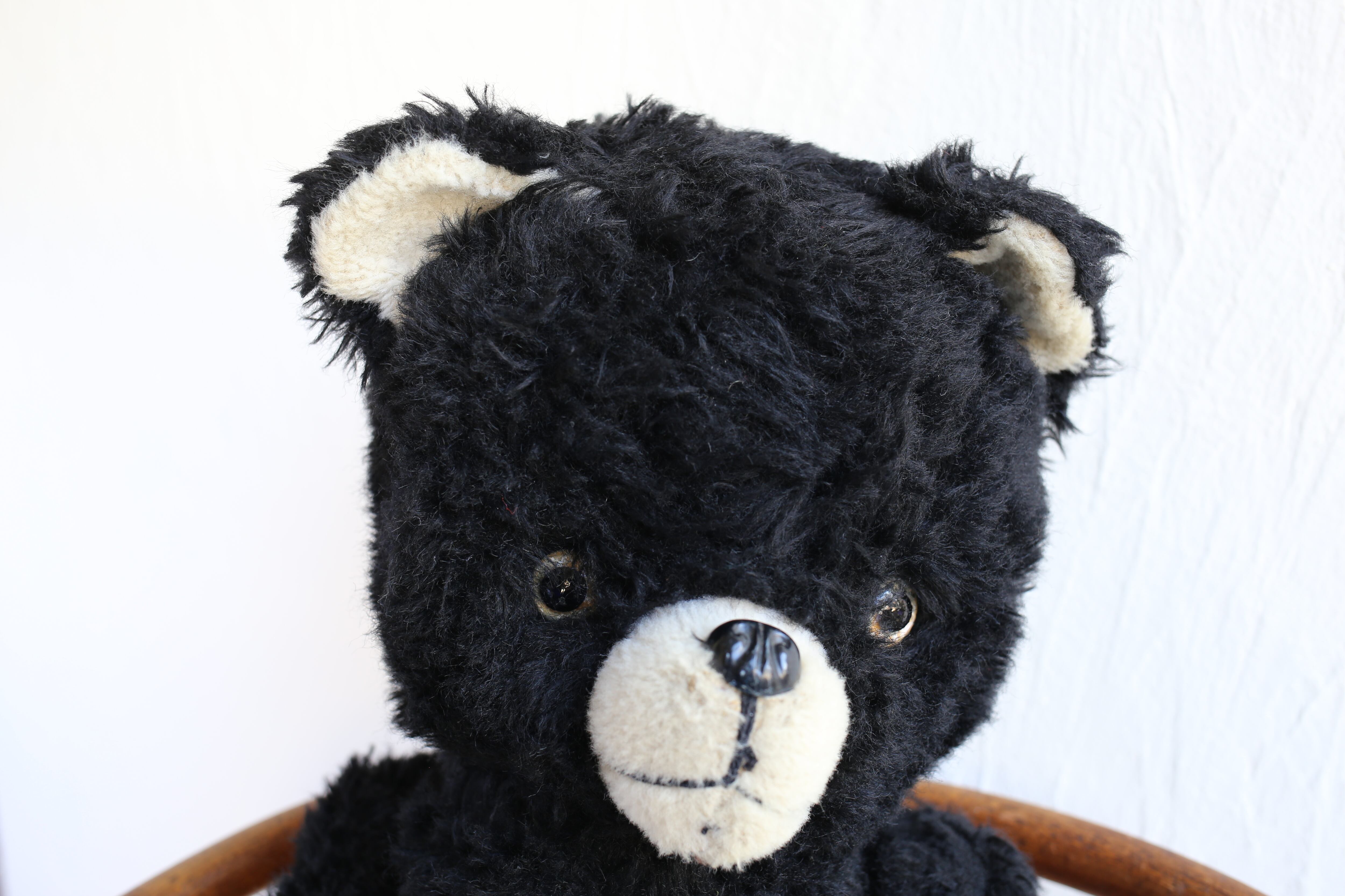 フランス アンティーク ヴィンテージ テディベア 大きめのクロクマ