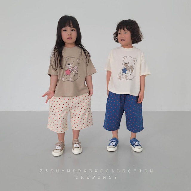 【取寄】thefunny｜teddy bear tee｜テディベアT｜XS-JM｜kids&jr｜26 summer