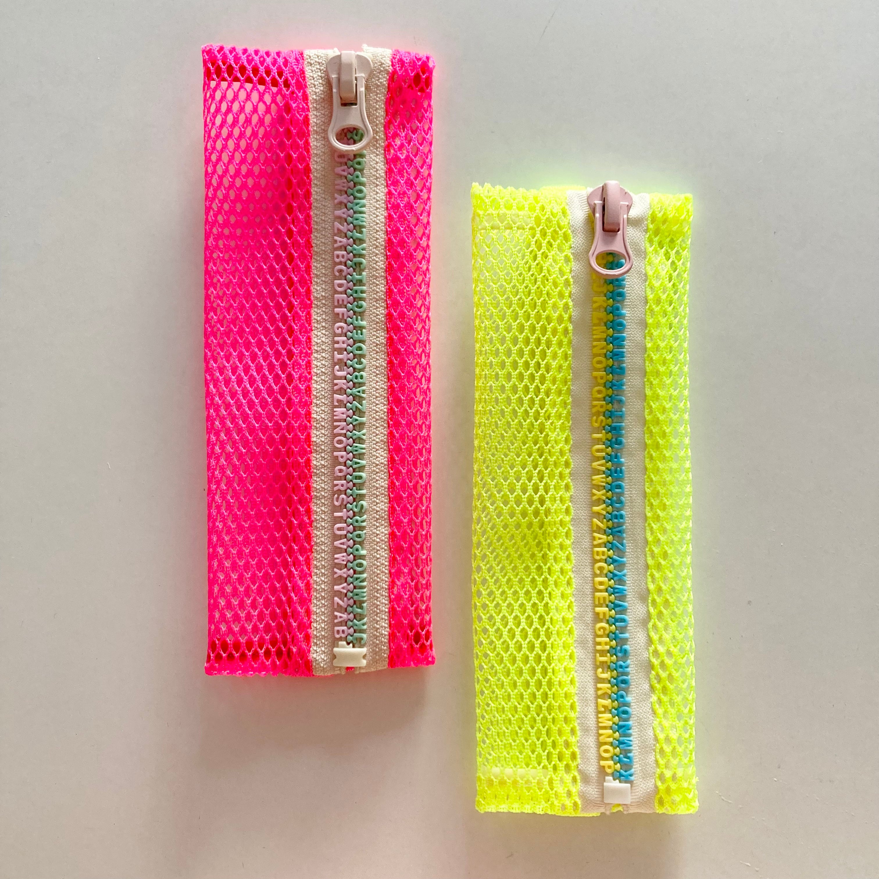 ブックバンドペンケース/ネオンカラーメッシュ