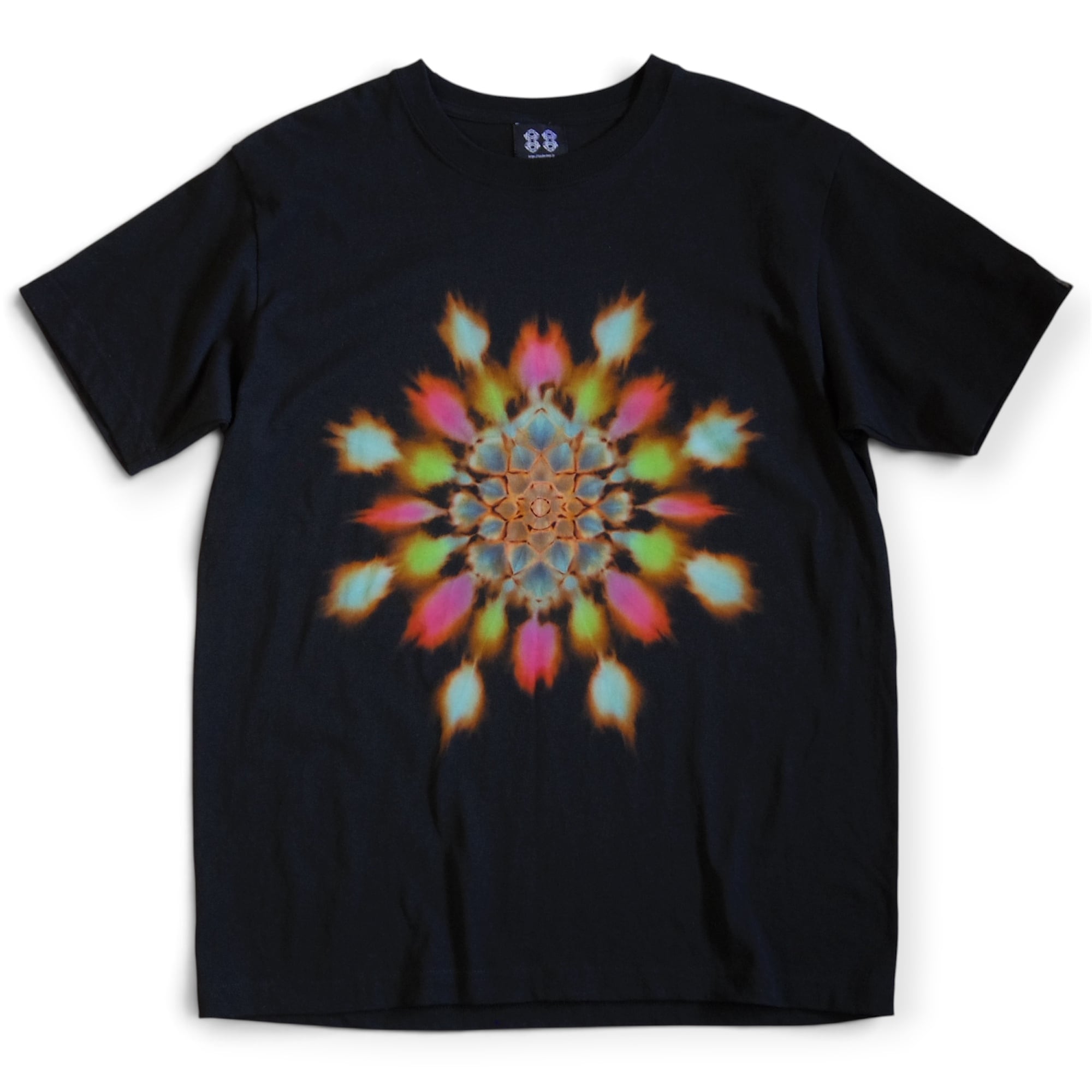 “曼荼羅染め×抜染” -nukizome- TIE DYE T-SHIRT 《L》