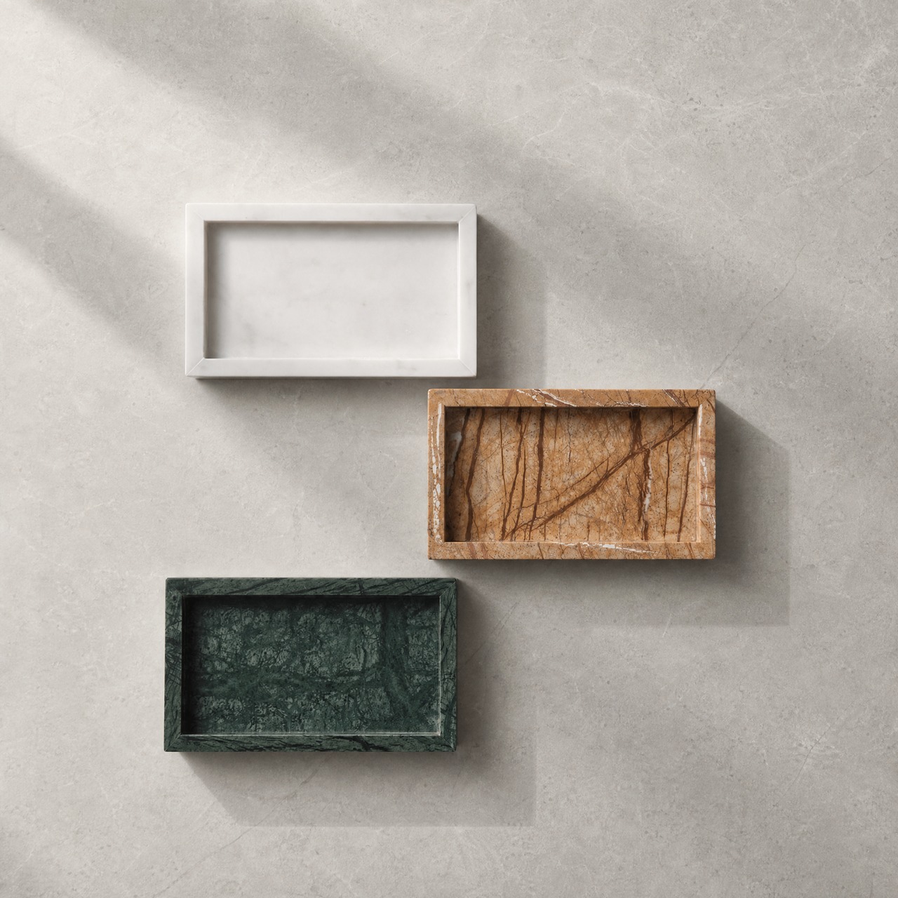 MARBLE TRAY - Bianco Carrara × Small|大理石トレー
