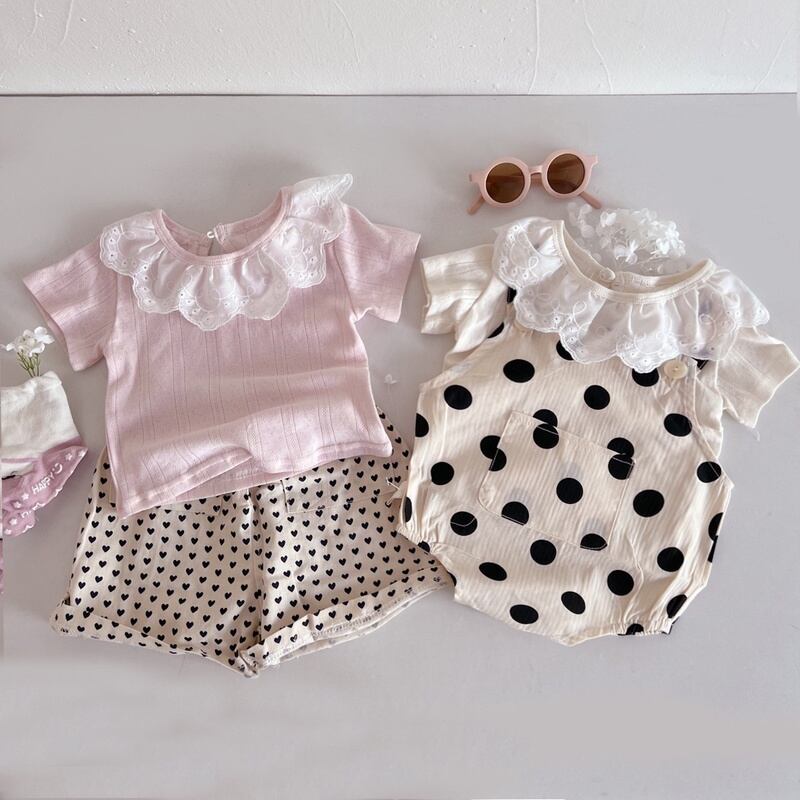 【BABY】夏新作 レースtシャツ、短パンツ
