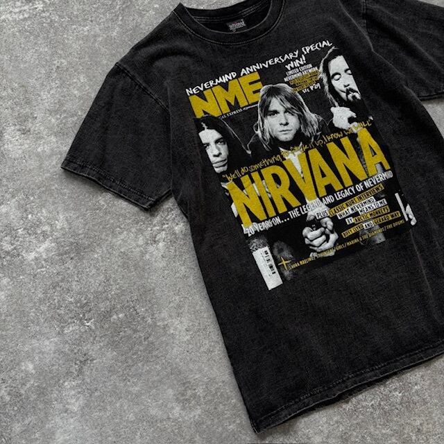 against】NIRVANA ニルヴァーナ 半袖Tシャツ バンドtee tシャツ