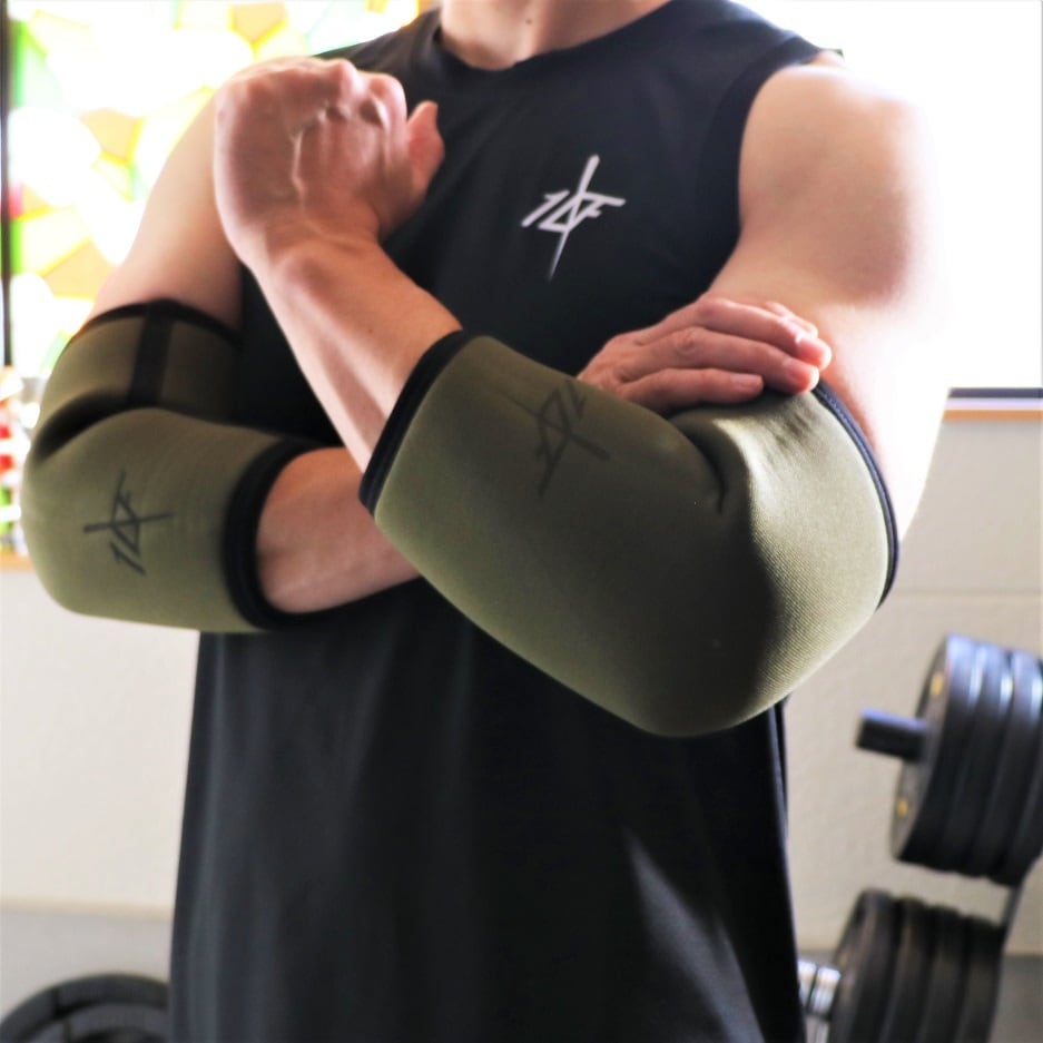 10FIT TE-62 elbow sleeve エルボースリーブ トレーニング 筋トレ 緑