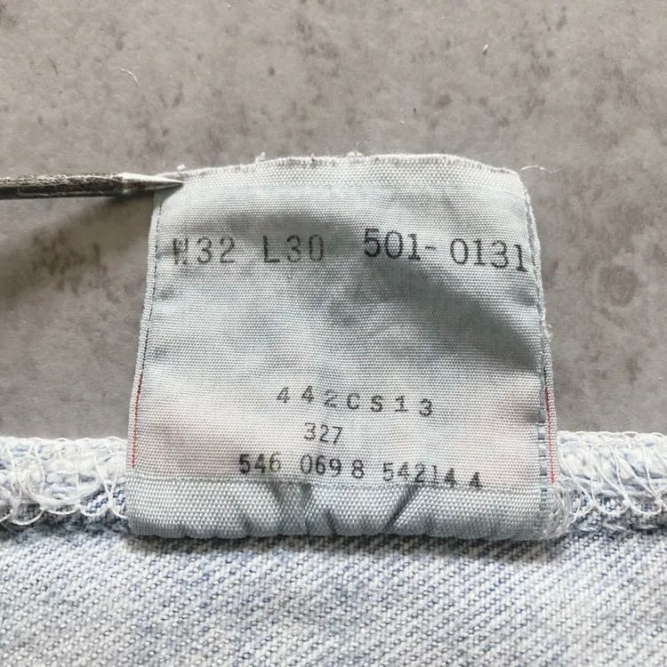 W32 L30】90's US.Levis 501 リーバイス マーフィー工場(546) ボタン裏