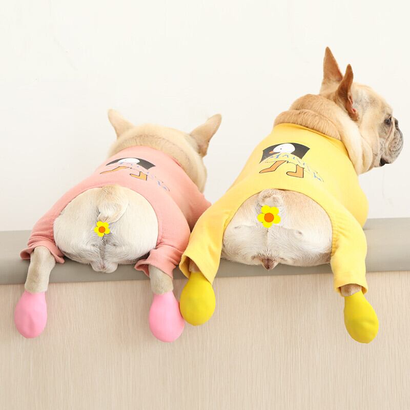 Km232opフレンチブルドック オールインワン パジャマ 犬服 ドックウェア いぬ Dearkm フレンチブルドック孔明