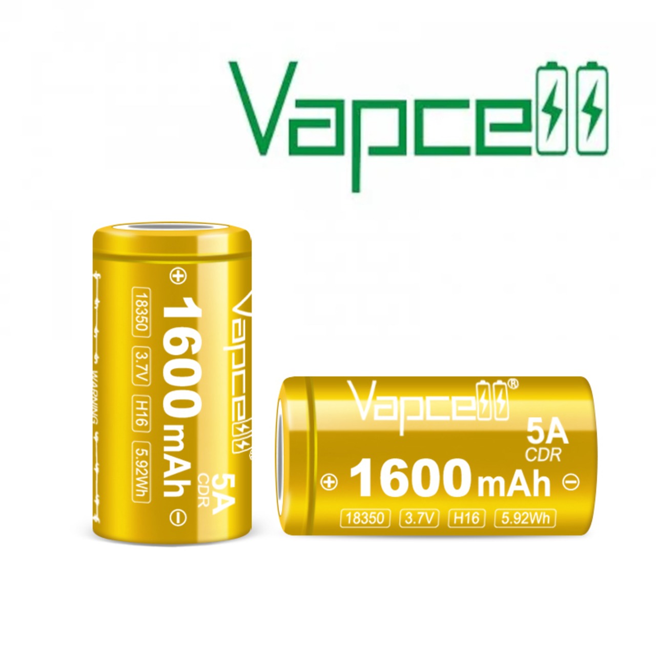 H16 Vapcell 18350 1600mah 2pcs