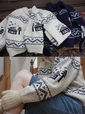 Boréal Lodge Wool Jacquard Cardigan F0870