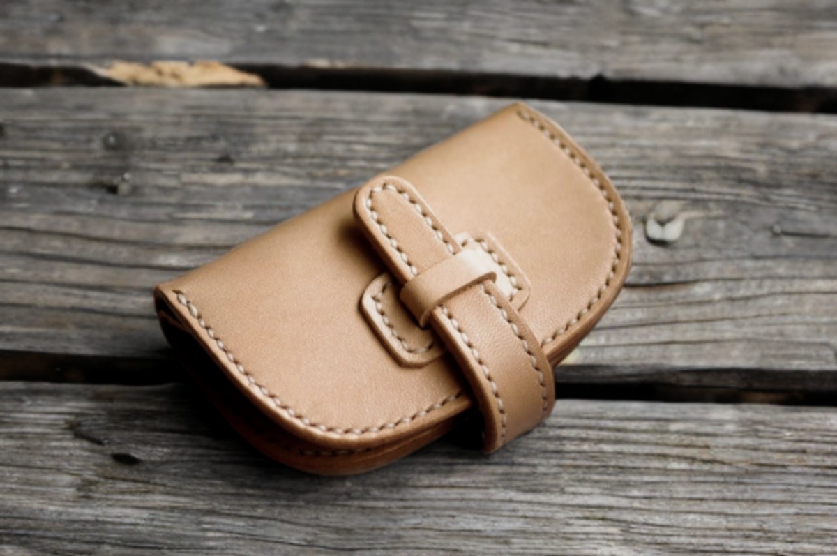 sir-popke ナチュラル　サドルレザー コンパクト財布 受注製作】本革サドルレザーのミニ財布 | Babylonica Leather Craft