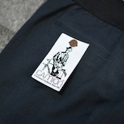 CAMLON balloon silhouette 2tuck slacks charcoal gray