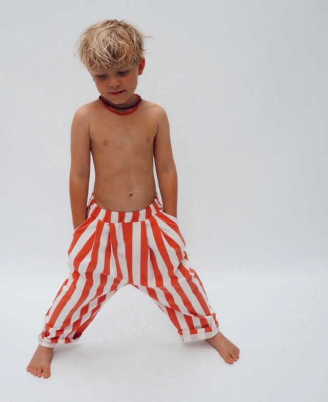 ZIGGY ZAZA captain pant | vintage red stripe