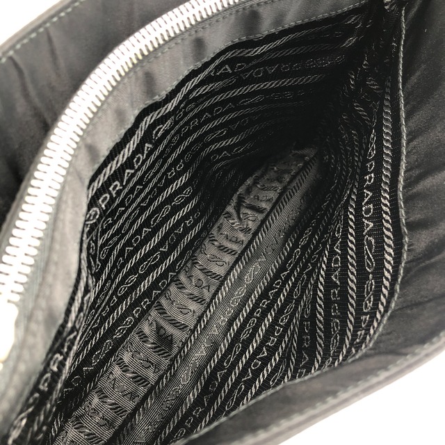 PRADA プラダ ショルダーバッグ ブラック トライアングルロゴ ナイロン vintage ヴィンテージ オールド 5znwyx