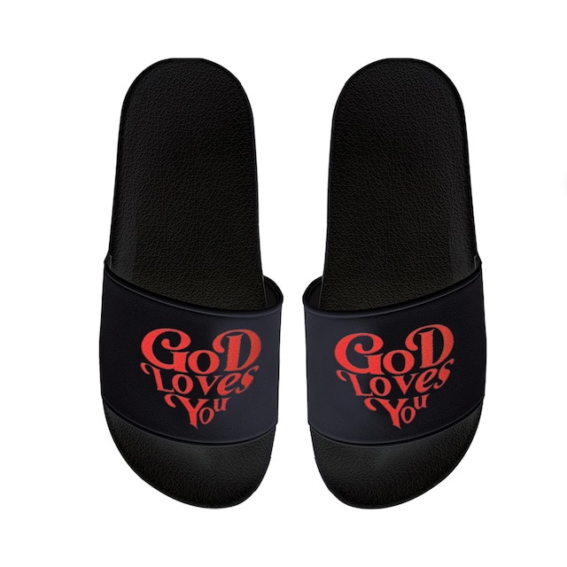 GOD LOVES YOU Shower Sandals