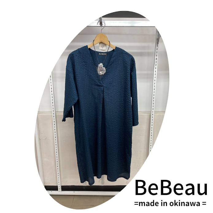 Be-Beau 無地Vネックチュニック - 画像2