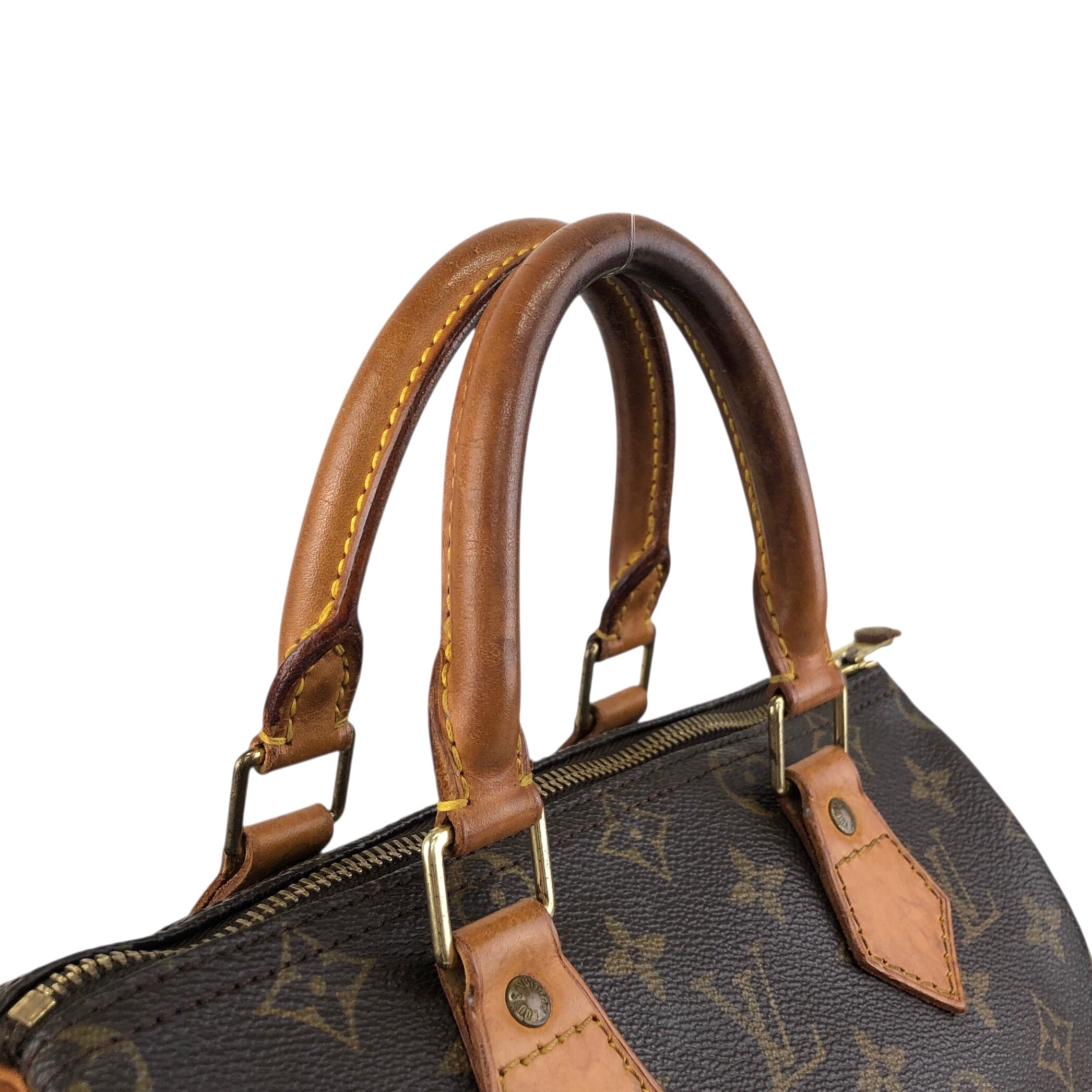 LOUIS VUITTON ルイヴィトン モノグラム ハンドバッグ ブラウン PVC