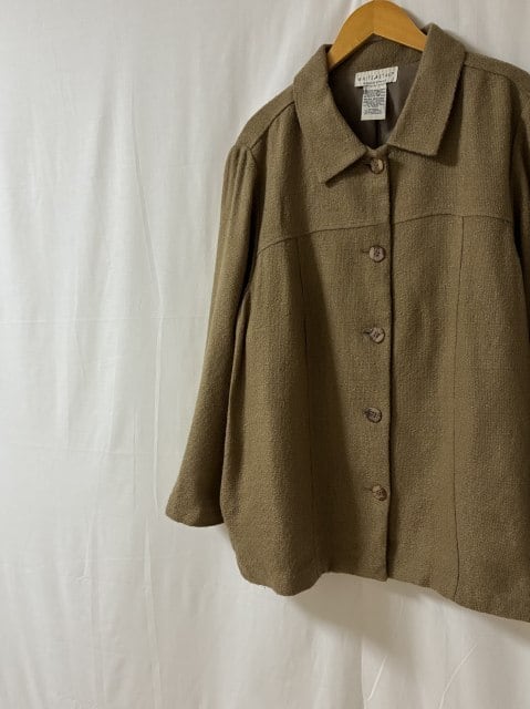 Woven Pattern Single Middle Jacket