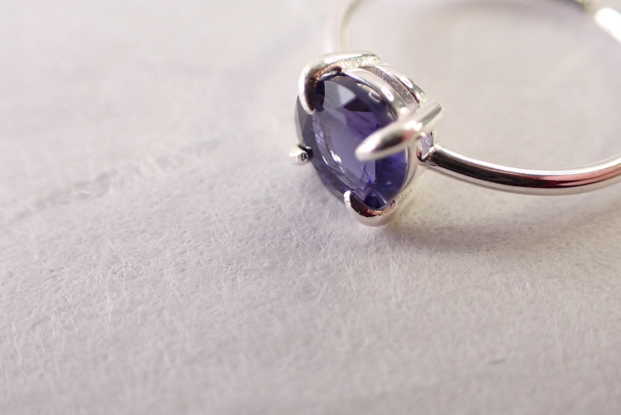 アイオライトリング　0.70ct　[C7‐444]