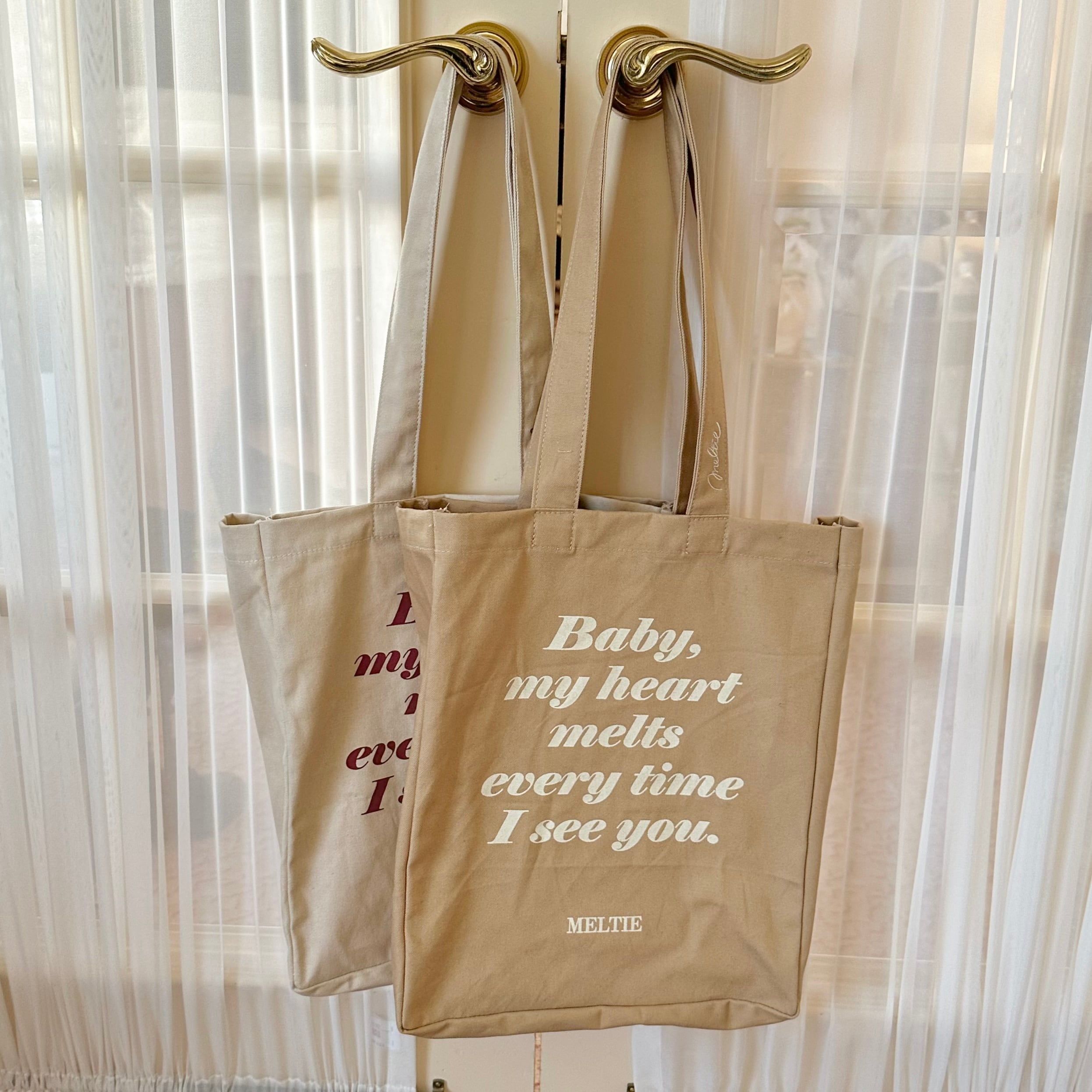 original tote bag -BROWN,BEIGE