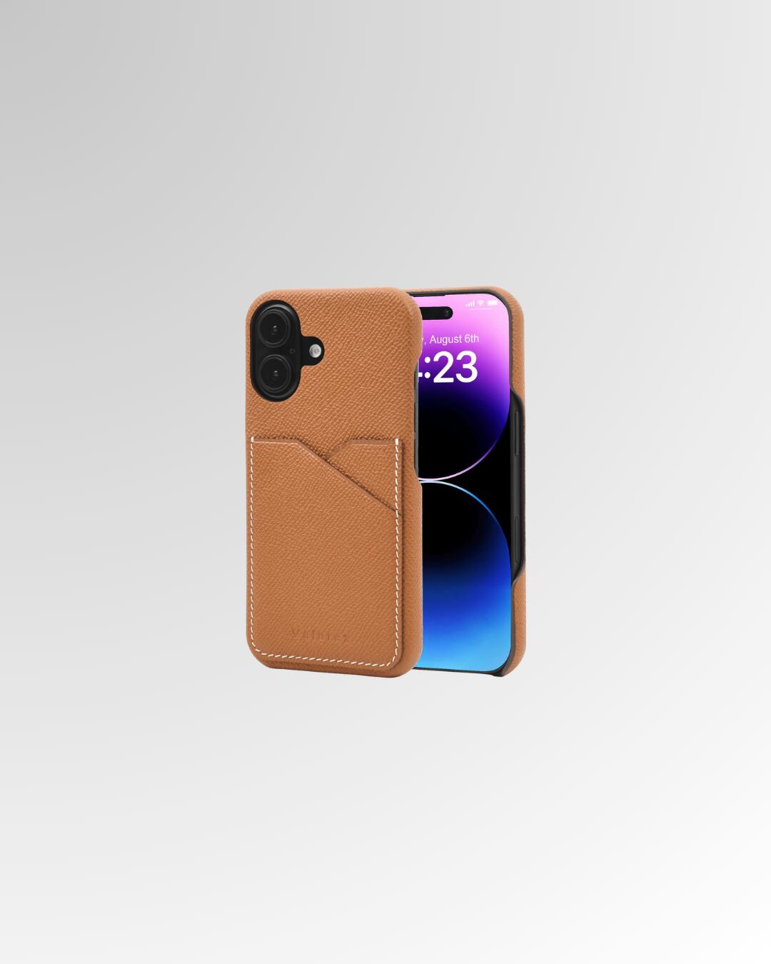 【iPhone16シリーズ】バックカバー型ケース エプソン ブラウン