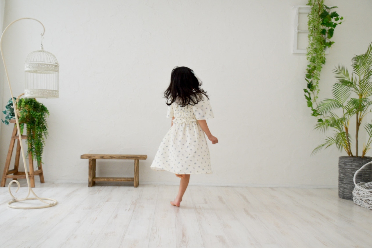 Mia Muslin Flower Dress / MIPOUNET