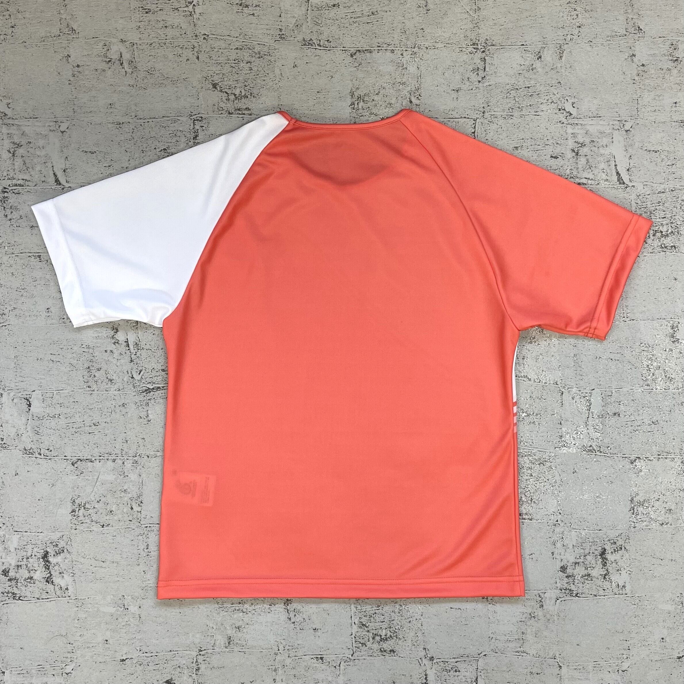 ジュニア 女子 ゲームシャツ 25JLSC【coral orange × white】
