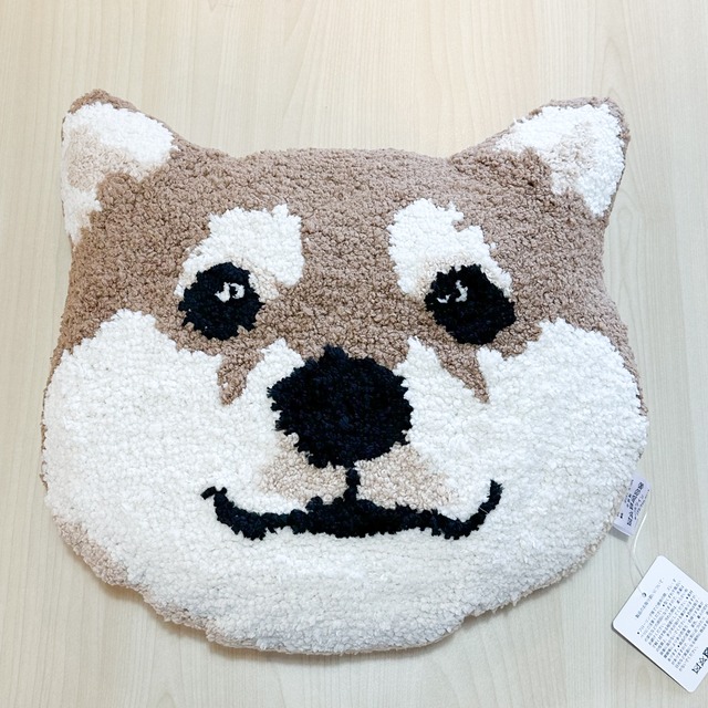アニマルフェイスクッション　柴犬