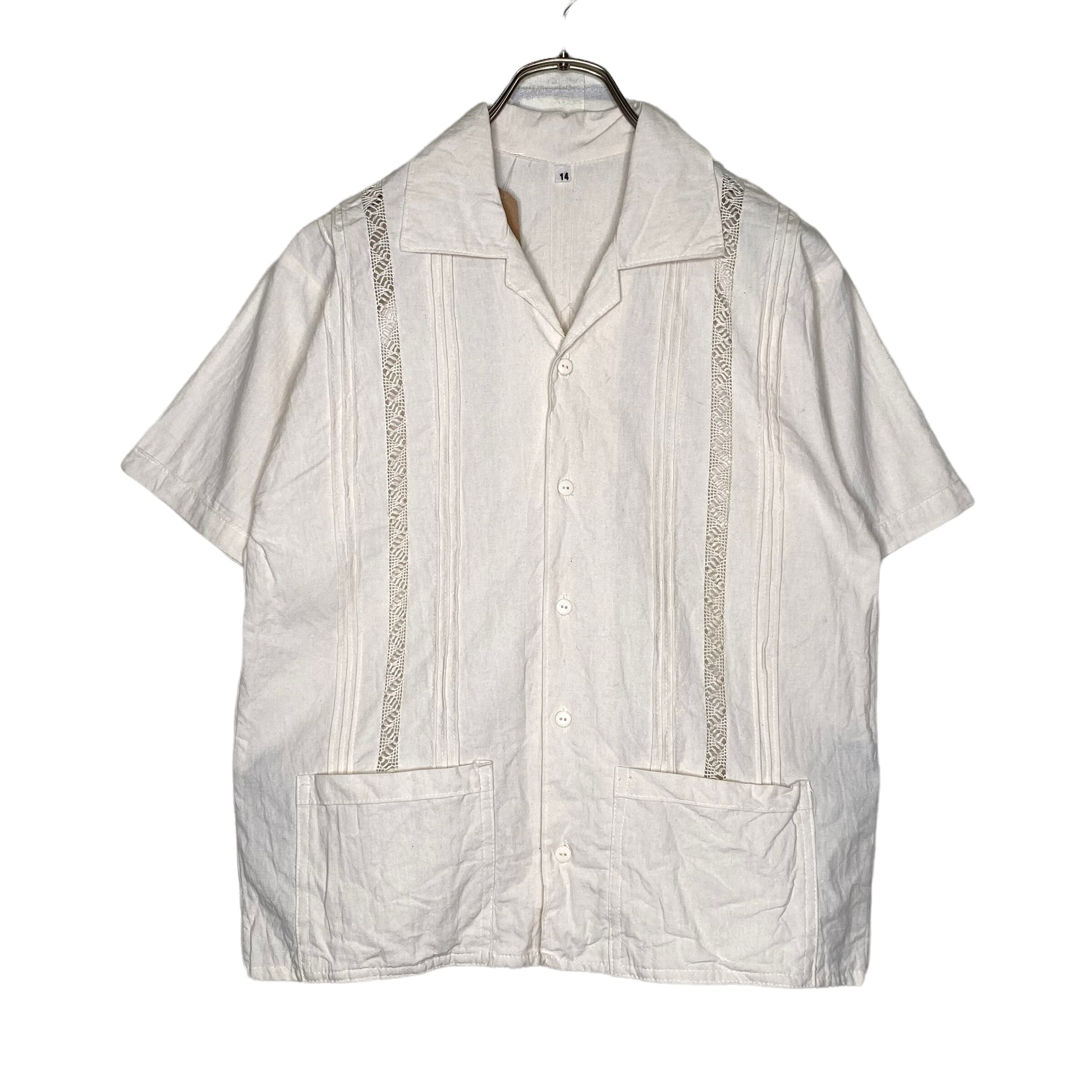 unknown 半袖キューバシャツ M相当 2ポケット | 古着屋OLDGREEN