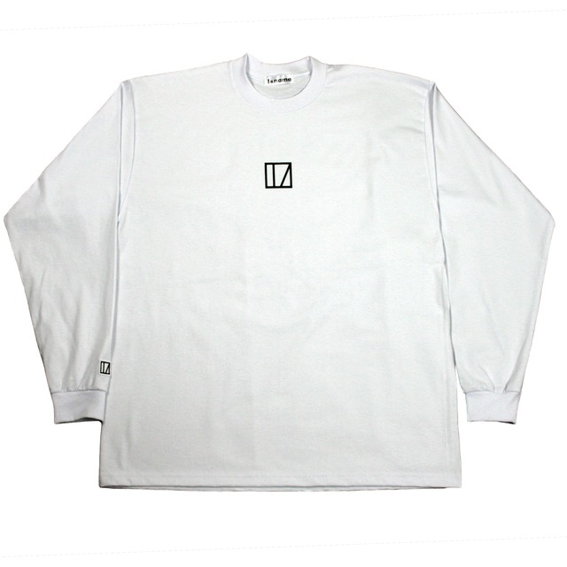 INAME logo sunflower print long T-shirt (White)