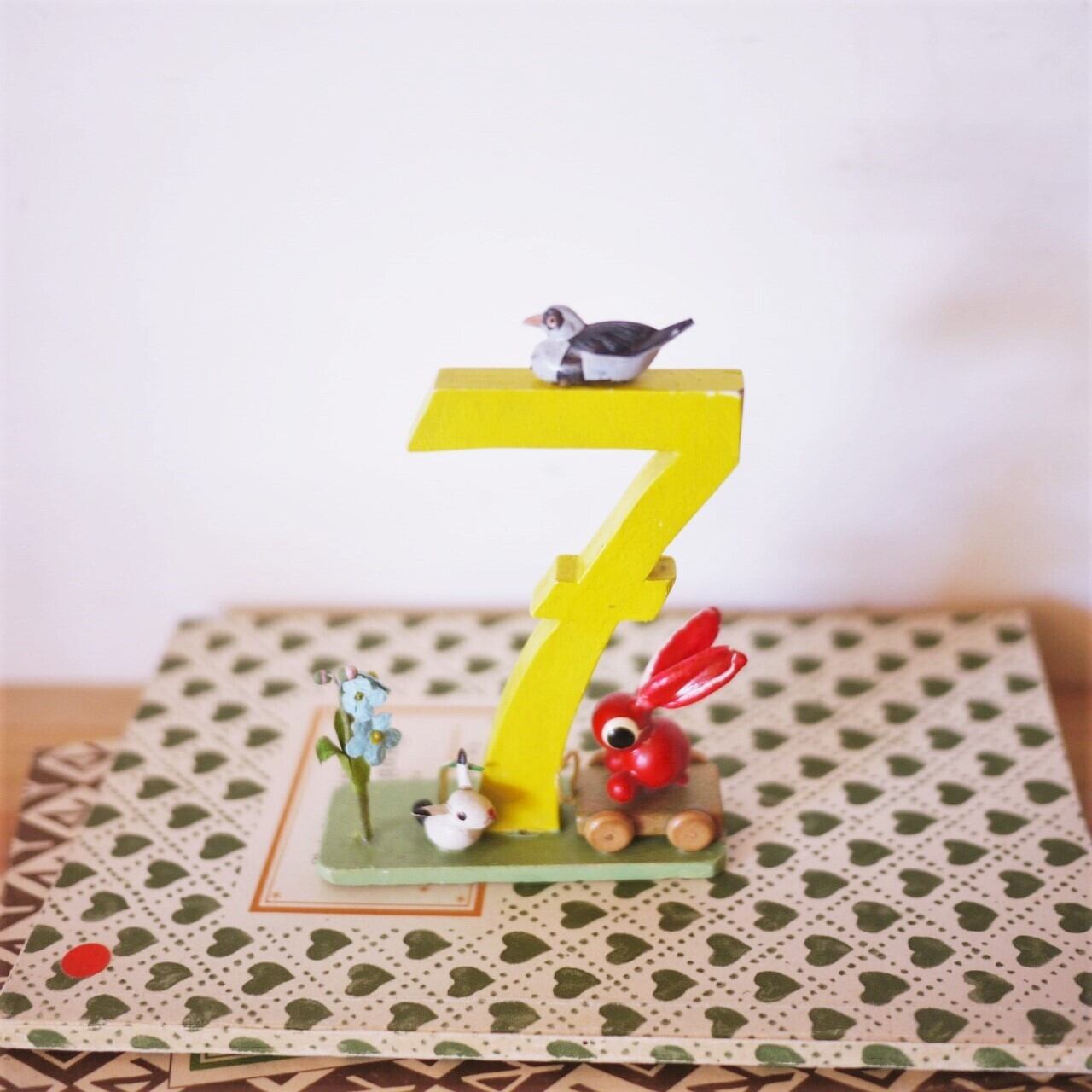 エルツのイースター飾り うさぎと7 ドイツヴィンテージ | こりすのパン