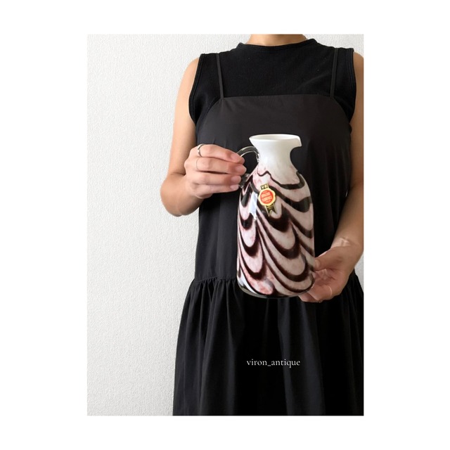 Italian vintage vase /　マーブルガラスベース　h20.5cm