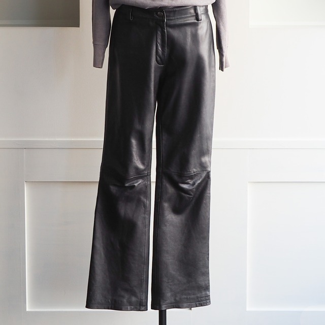 90s-00s Ferre Jeans Leather Trousers