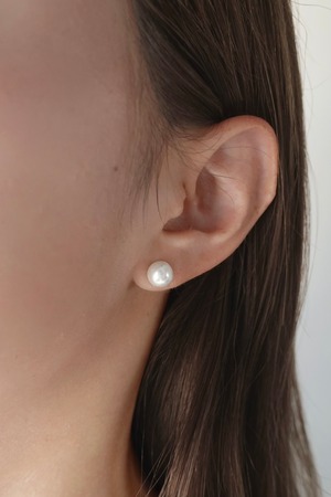pearl studs pierce【8mm】