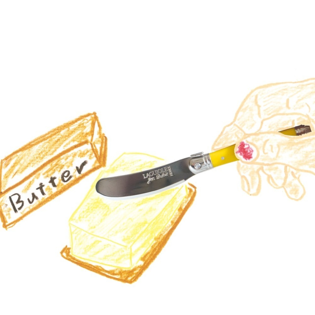 Jean Dubost ライヨール バターナイフ パリスレッド