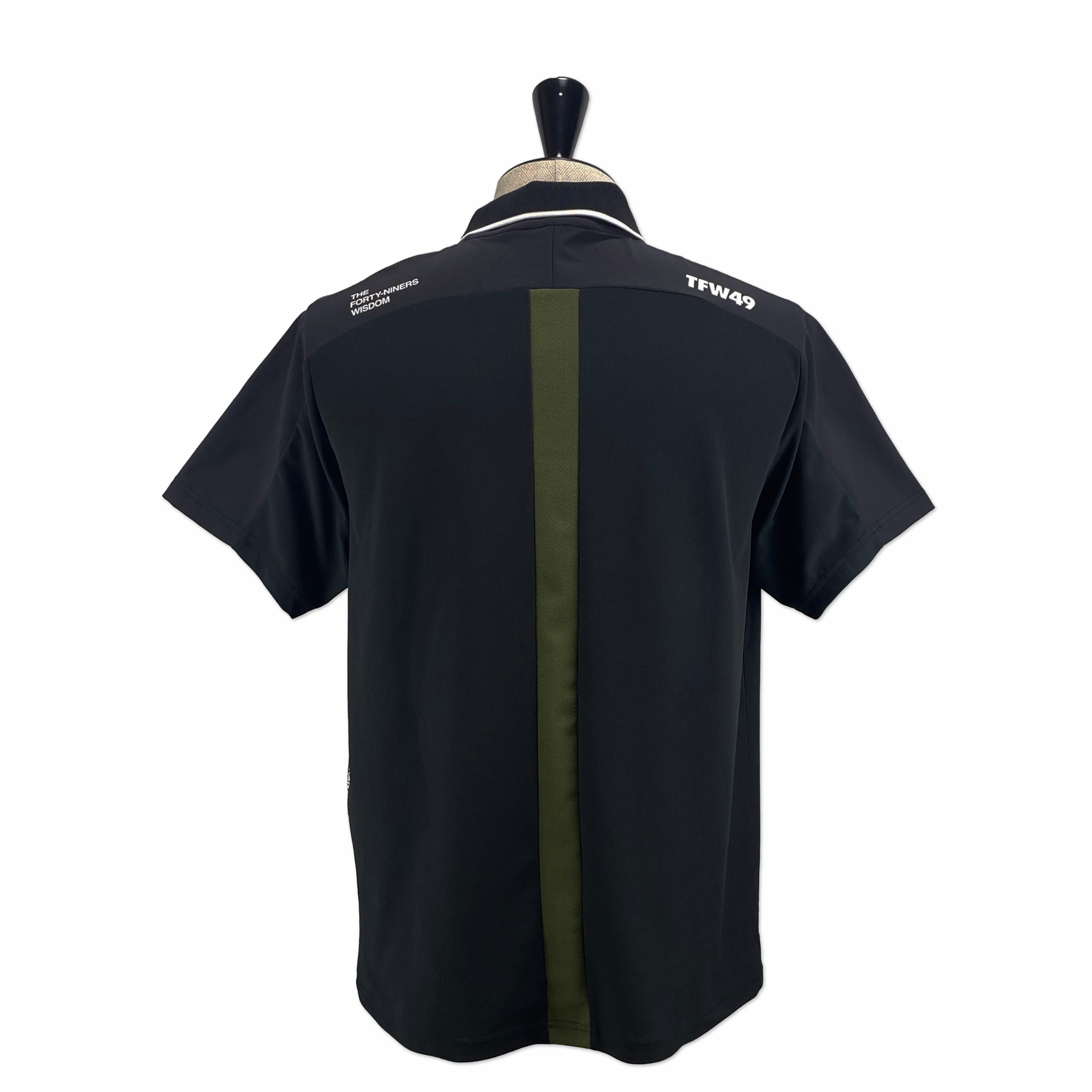 TFW49】《MEN'S》SIDE MESH POLO (BLKxBLK) | Sandy GOLF